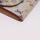 LOUIS VUITTON Multicolor Anvelop Cult De Vuitto Case White M66557 LV Auth 200098-14