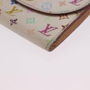 LOUIS VUITTON Multicolor Anvelop Cult De Vuitto Case White M66557 LV Auth 200098-15