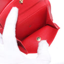 LOUIS VUITTON Epi Portopier Compact Wallet Red LV Auth 200099A-10