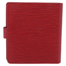 LOUIS VUITTON Epi Portopier Compact Wallet Red LV Auth 200099A-2