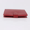 LOUIS VUITTON Epi Portopier Compact Wallet Red LV Auth 200099A-3