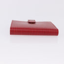 LOUIS VUITTON Epi Portopier Compact Wallet Red LV Auth 200099A-4