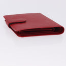 LOUIS VUITTON Epi Portopier Compact Wallet Red LV Auth 200099A-5