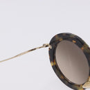 Miu Miu Sunglasses plastic Brown Auth 200100M-10