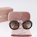 Miu Miu Sunglasses plastic Brown Auth 200100M-12
