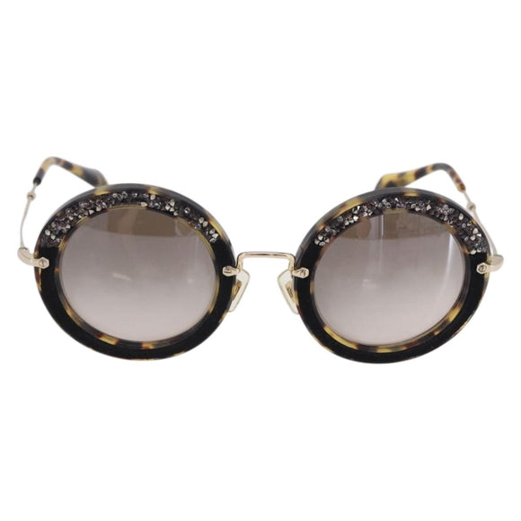 Miu Miu Sunglasses plastic Brown Auth 200100M