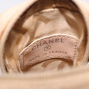 CHANEL Cambon Line Matelasse Cigarette Case Leather Beige CC Auth 200101-9
