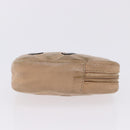 CHANEL Cambon Line Matelasse Cigarette Case Leather Beige CC Auth 200101-3