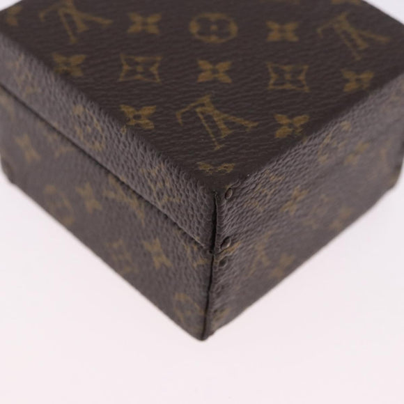 LOUIS VUITTON Monogram Jewelry Case Jewelry Box LV Auth 200102