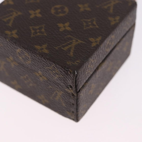 LOUIS VUITTON Monogram Jewelry Case Jewelry Box LV Auth 200102