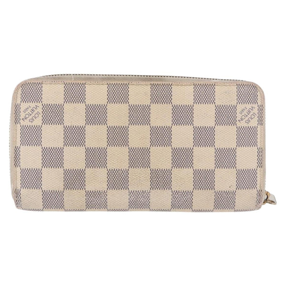 LOUIS VUITTON Damier Azur Zippy Wallet Long Wallet N60019 LV Auth 200103