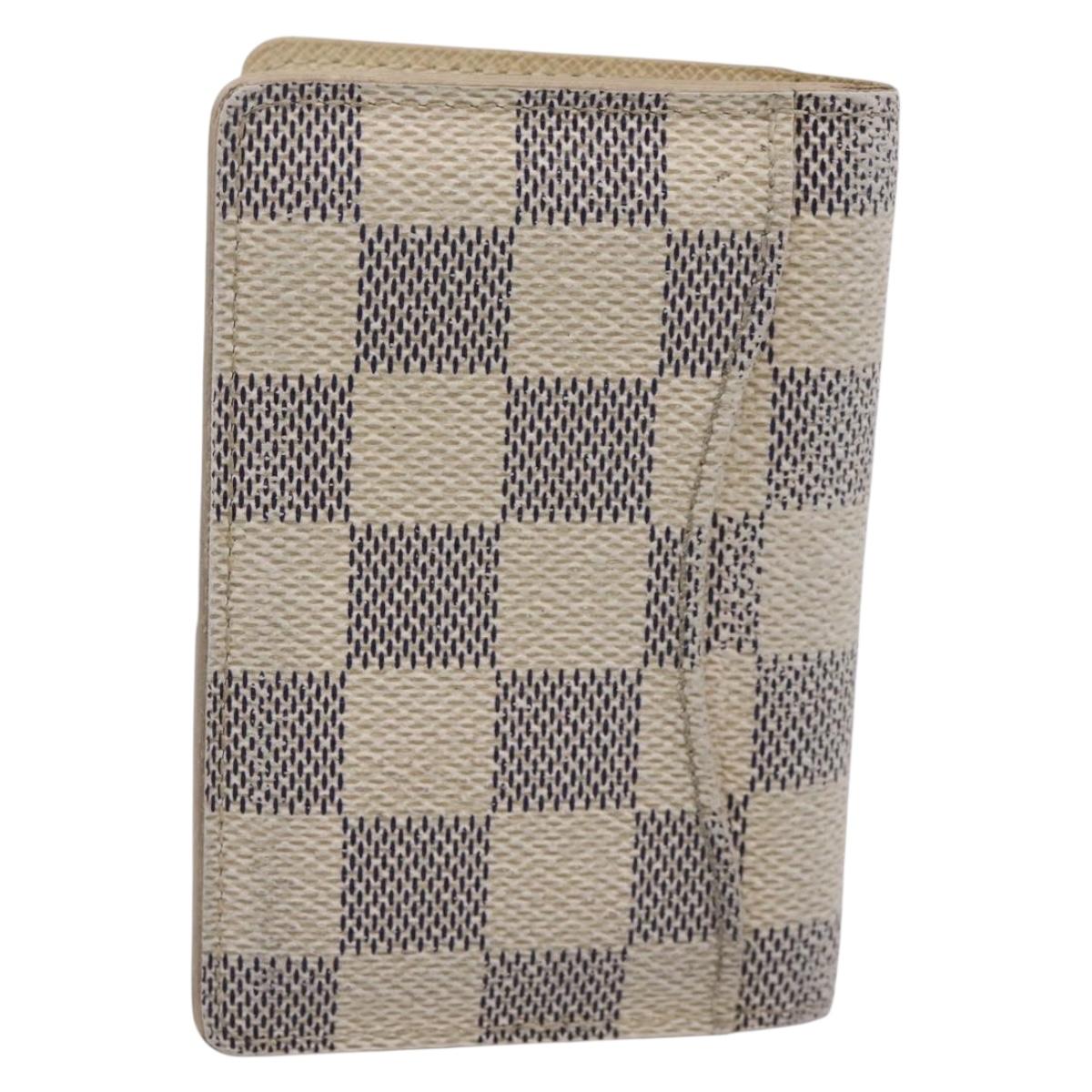 LOUIS VUITTON Damier Azur Organizer Dupoch Card Case N61727 LV