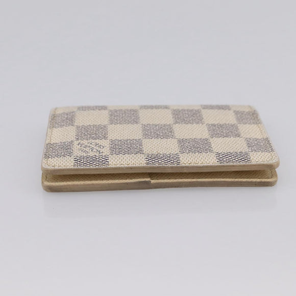 LOUIS VUITTON Damier Azur Organizer Dupoch Card Case N61727 LV Auth 200104
