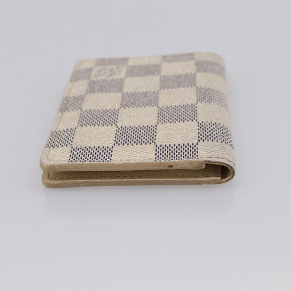 LOUIS VUITTON Damier Azur Organizer Dupoch Card Case N61727 LV Auth 200104