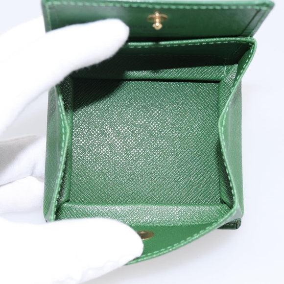 LOUIS VUITTON Epi Porte Monnaie Boite Coin Purse Green M63694 LV Auth 200106V
