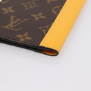 LOUIS VUITTON Monogram Macassar Couverteur Passport NM M12827 LV Auth 200109V-10