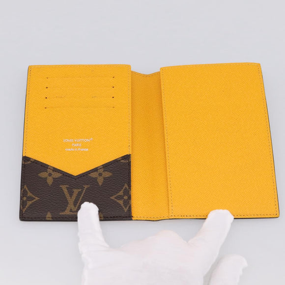 LOUIS VUITTON Monogram Macassar Couverteur Passport NM M12827 LV Auth 200109V