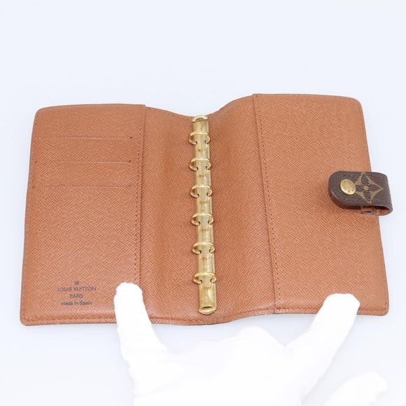 LOUIS VUITTON Monogram Agenda PM Day Planner Cover R20005 LV Auth 200110