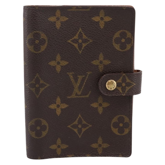 LOUIS VUITTON Monogram Agenda PM Day Planner Cover R20005 LV Auth 200110