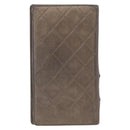 CHANEL Matelasse Cambon Line Long Wallet Leather Gold CC Auth 200114-2