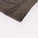 CHANEL Matelasse Cambon Line Long Wallet Leather Gold CC Auth 200114-7