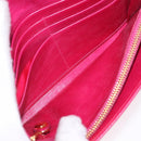 PRADA Long Wallet Leather Pink Gold Auth 200115V-20