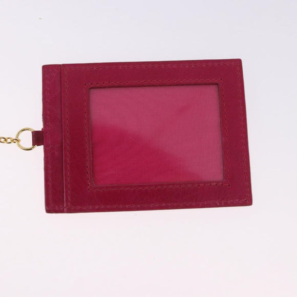 PRADA Long Wallet Leather Pink Gold Auth 200115V