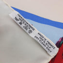 HERMES Carre 90 Scarf Silk ""Nuba Mountain"" Ivory Auth 200116M-23