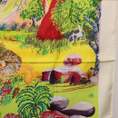 HERMES Carre 90 Scarf Silk ""Nuba Mountain"" Ivory Auth 200116M-7