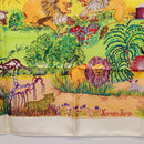 HERMES Carre 90 Scarf Silk ""Nuba Mountain"" Ivory Auth 200116M-9