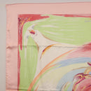 HERMES Carre 90 Scarf Silk ""Smiles in Third millenary"" Pink Auth 200117M-14