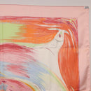 HERMES Carre 90 Scarf Silk ""Smiles in Third millenary"" Pink Auth 200117M-16