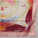 HERMES Carre 90 Scarf Silk ""Smiles in Third millenary"" Pink Auth 200117M-22
