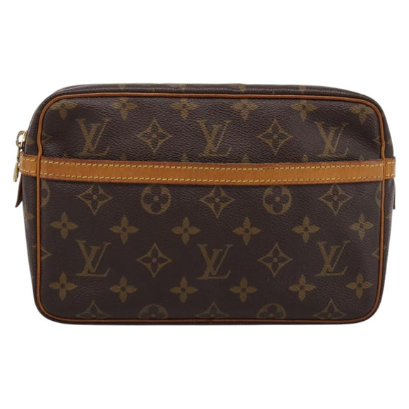 LOUIS VUITTON Monogram Compiegne 23 Clutch Bag M51847 LV Auth 200130