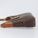 CELINE Macadam Shoulder Bag PVC Leather Brown Gold Tone Auth 200132-4