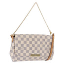 LOUIS VUITTON Damier Azur Favorit MM Shoulder Bag 2way N41275 LV Auth 200133-1