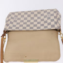 LOUIS VUITTON Damier Azur Favorit MM Shoulder Bag 2way N41275 LV Auth 200133-21