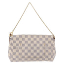 LOUIS VUITTON Damier Azur Favorit MM Shoulder Bag 2way N41275 LV Auth 200133-2