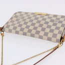LOUIS VUITTON Damier Azur Favorit MM Shoulder Bag 2way N41275 LV Auth 200133-7