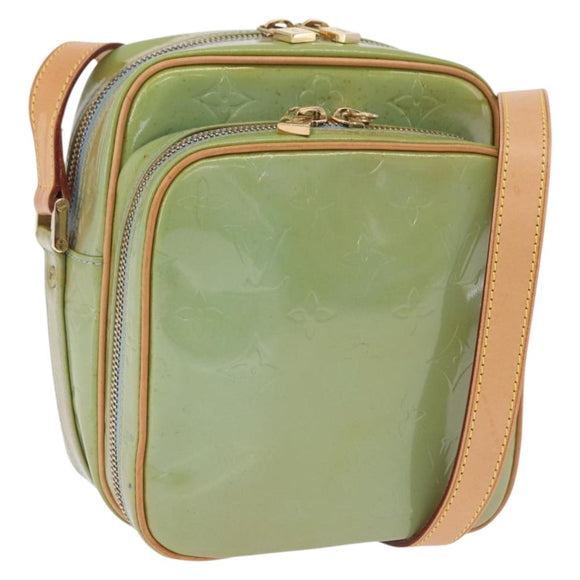 LOUIS VUITTON Monogram Vernis Wooster Shoulder Bag Baby Blue LV Auth 200134