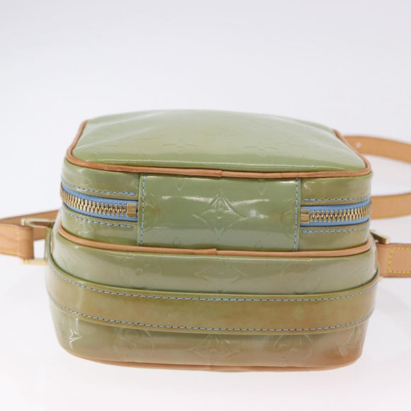 LOUIS VUITTON Monogram Vernis Wooster Shoulder Bag Baby Blue LV Auth 200134