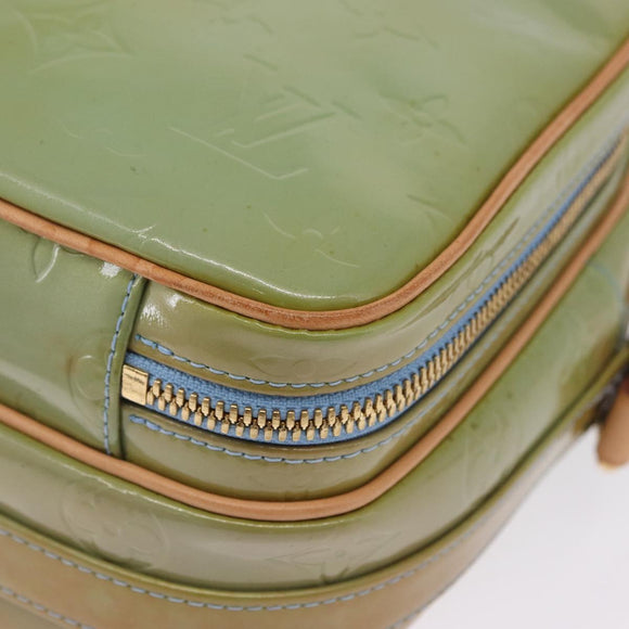 LOUIS VUITTON Monogram Vernis Wooster Shoulder Bag Baby Blue LV Auth 200134