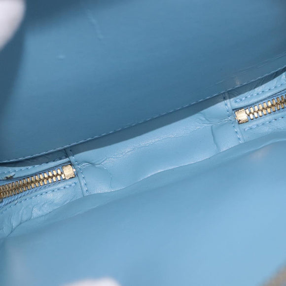 LOUIS VUITTON Monogram Vernis Wooster Shoulder Bag Baby Blue LV Auth 200134