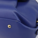 Salvatore Ferragamo Hand Bag Leather 2way Blue Gold Tone Auth 200138A-16