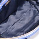 Salvatore Ferragamo Hand Bag Leather 2way Blue Gold Tone Auth 200138A-11