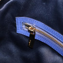 Salvatore Ferragamo Hand Bag Leather 2way Blue Gold Tone Auth 200138A-24
