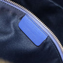 Salvatore Ferragamo Hand Bag Leather 2way Blue Gold Tone Auth 200138A-12