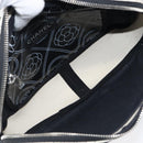 CHANEL COCO Mark Camelia Shoulder Bag PVC Leather Black White CC Auth 200139SAM-16