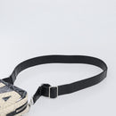 CHANEL COCO Mark Camelia Shoulder Bag PVC Leather Black White CC Auth 200139SAM-8
