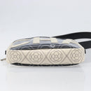 CHANEL COCO Mark Camelia Shoulder Bag PVC Leather Black White CC Auth 200139SAM-9
